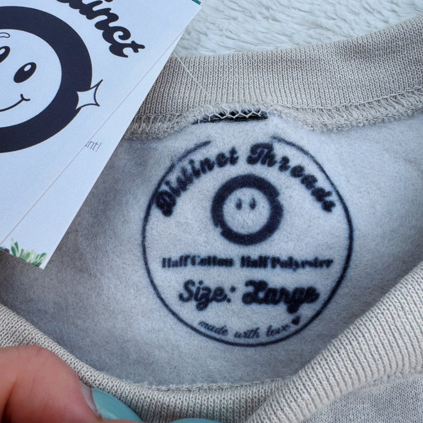 I’m In A Good Place (In My Book) Ready To Ship Embroidered Crew - Size Large