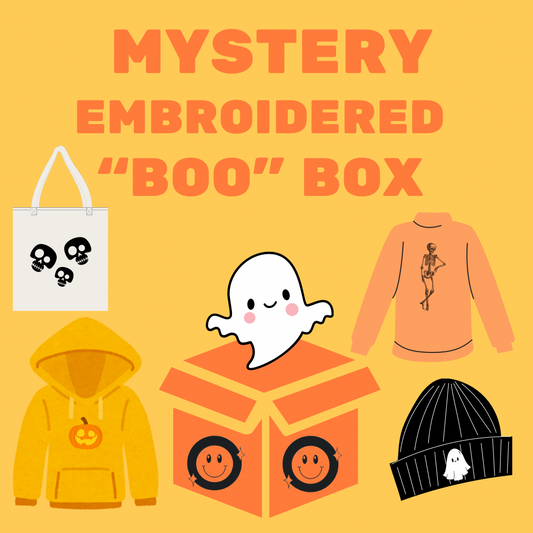 Mystery Embroidered "BOO" Box