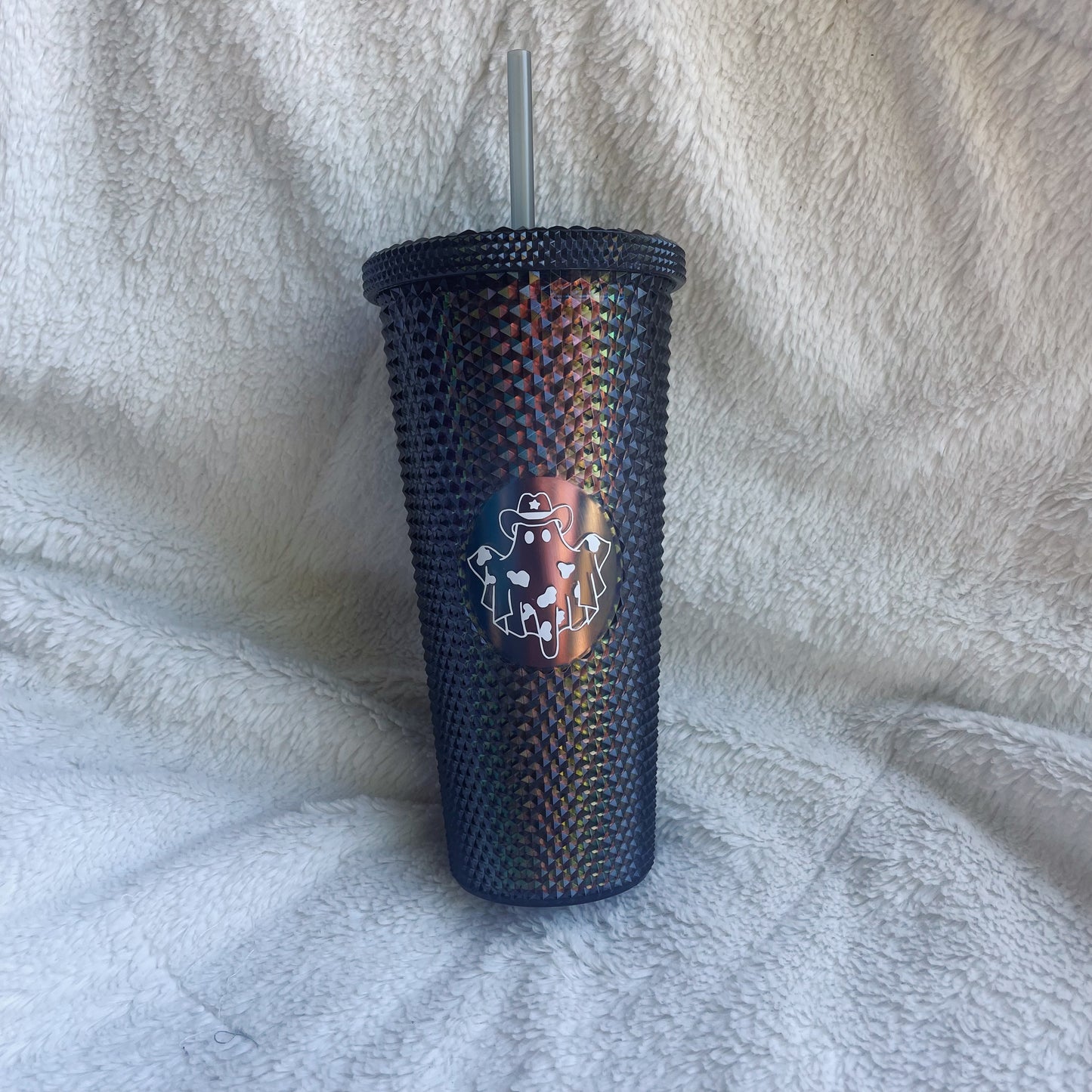 24 oz Cowboy Ghost Studded Tumbler