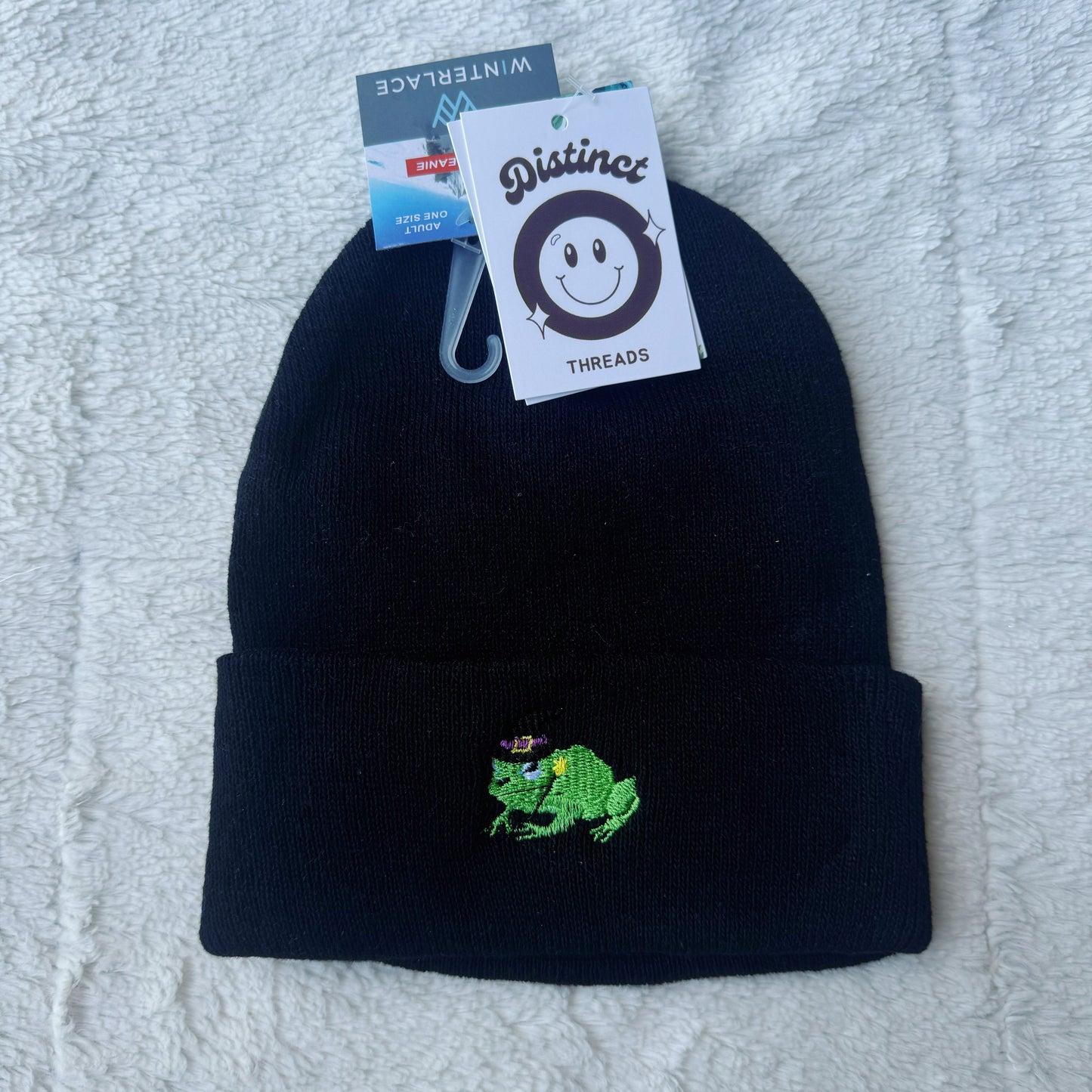 Witch Frog Embroidered Beanie