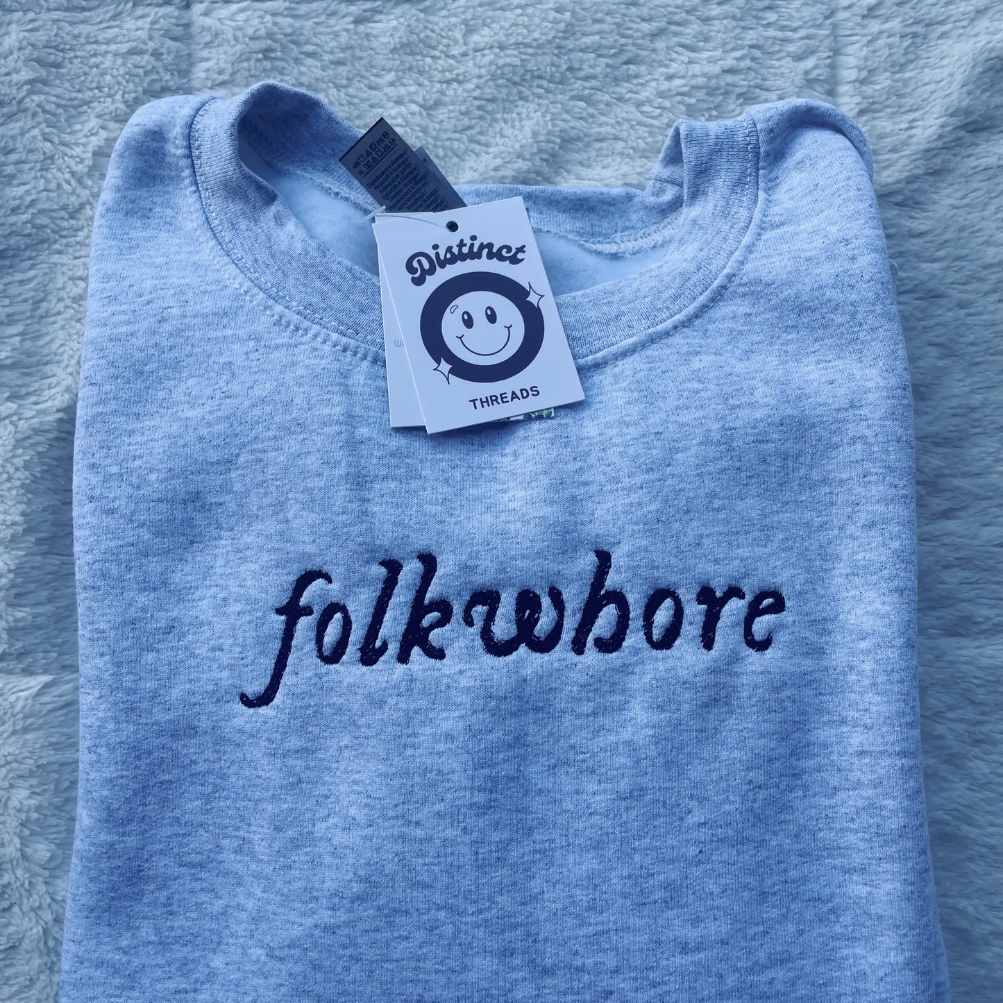 Folklore Taylor Inspired Embroidered Crewneck Sweatshirt