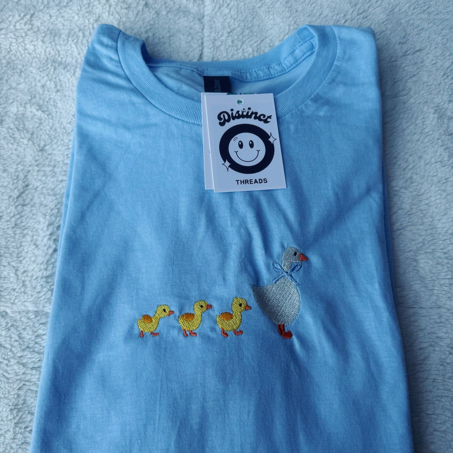 Duckies In A Row Embroidered T-Shirt