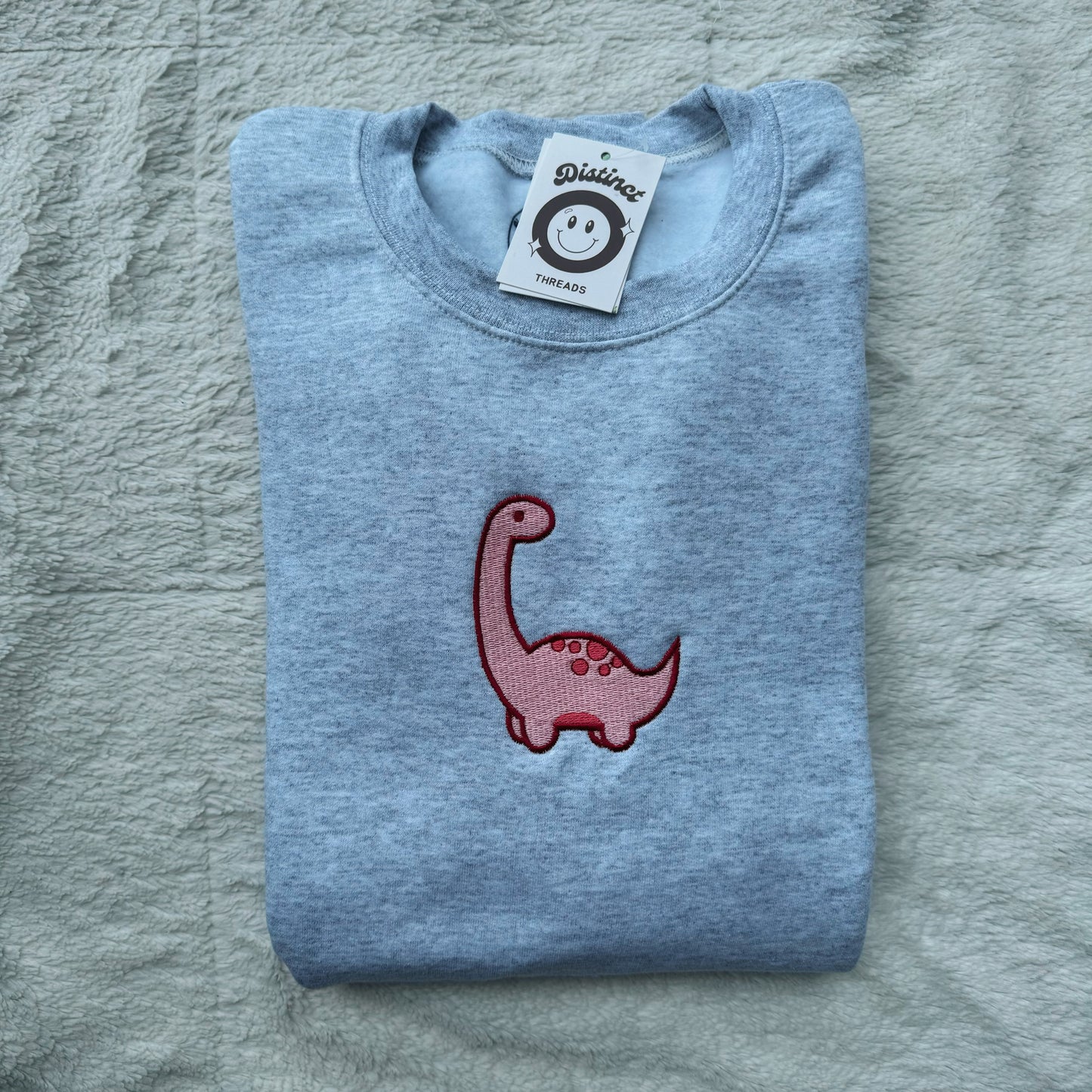 Dinosaur Embroidered Crewneck Sweatshirt