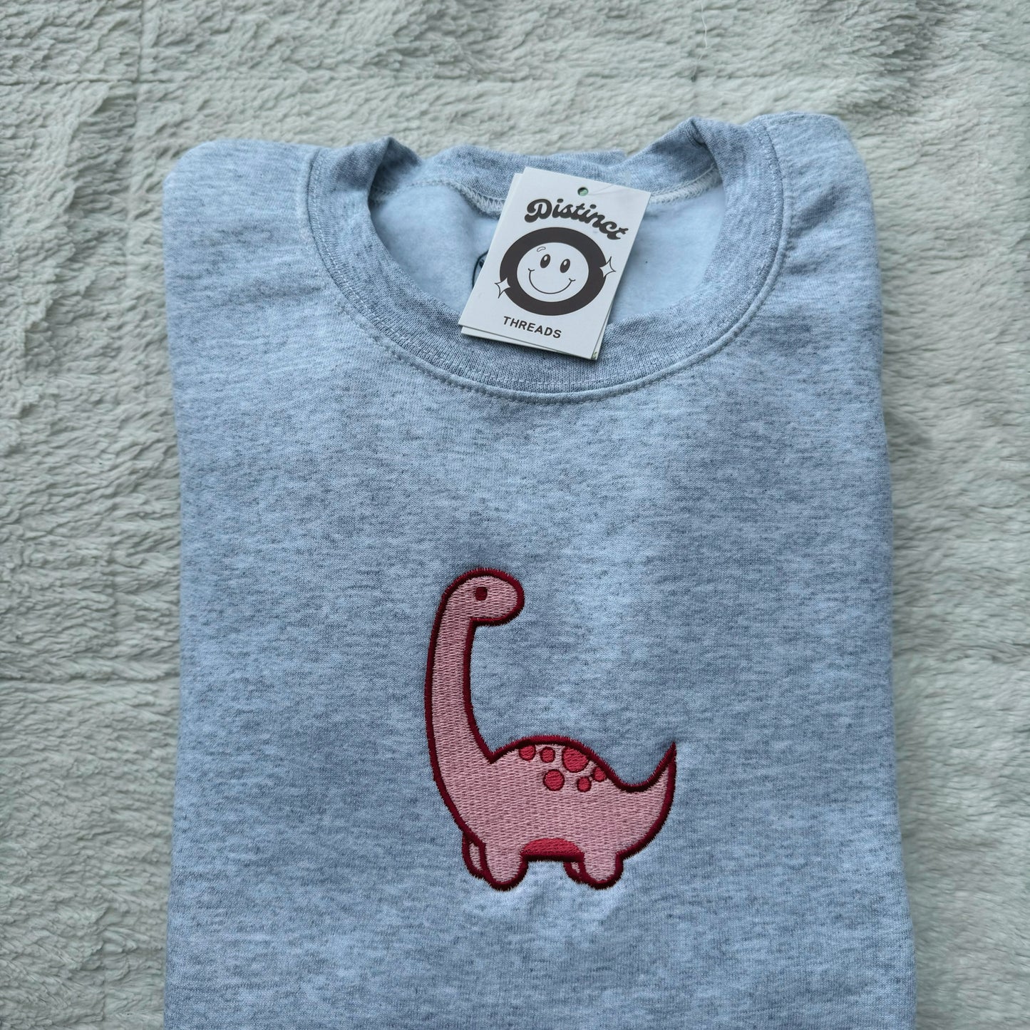 Dinosaur Embroidered Crewneck Sweatshirt