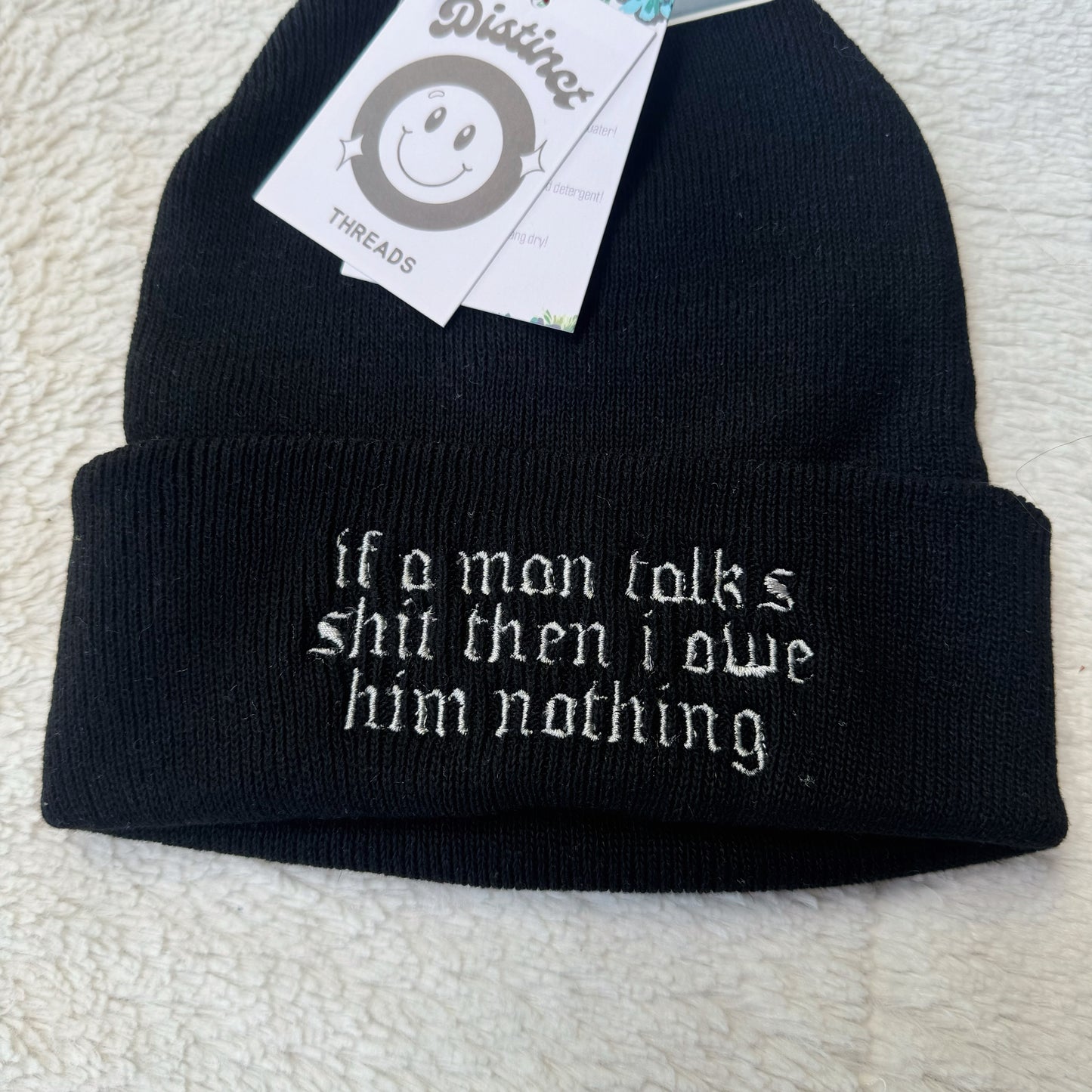 I Did Something Bad Taylor Inspired Embroidered Beanie