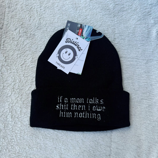 I Did Something Bad Taylor Inspired Embroidered Beanie