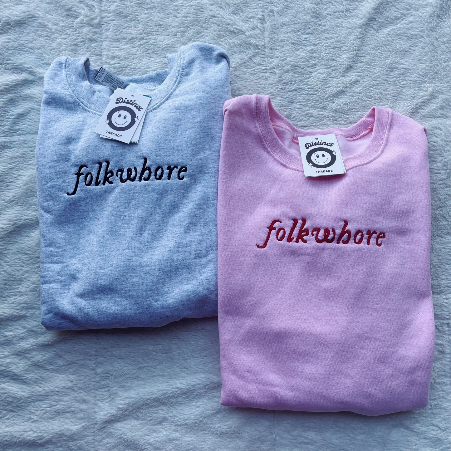 Folklore Taylor Inspired Embroidered Crewneck Sweatshirt