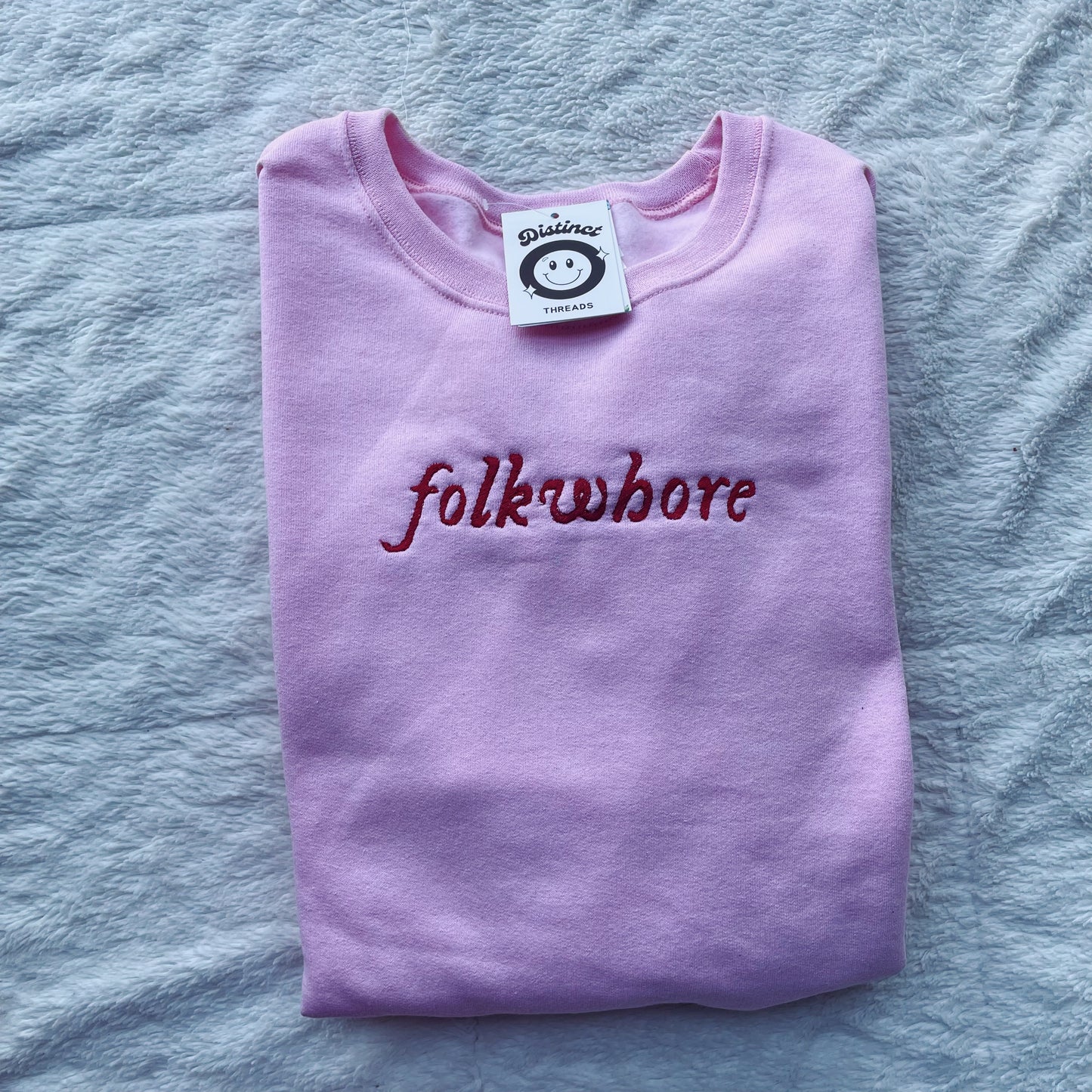 Folklore Taylor Inspired Embroidered Crewneck Sweatshirt