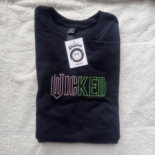 Wicked Inspired Embroidered Crewneck Sweatshirt