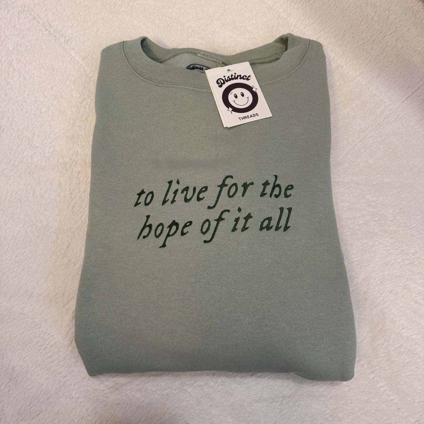 August Taylor Inspired Embroidered Crewneck Sweatshirt