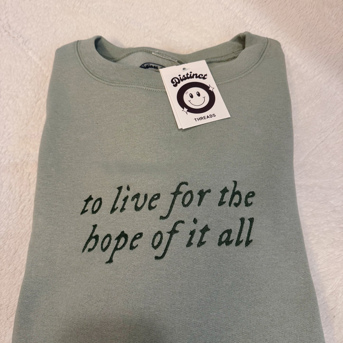 August Taylor Inspired Embroidered Crewneck Sweatshirt