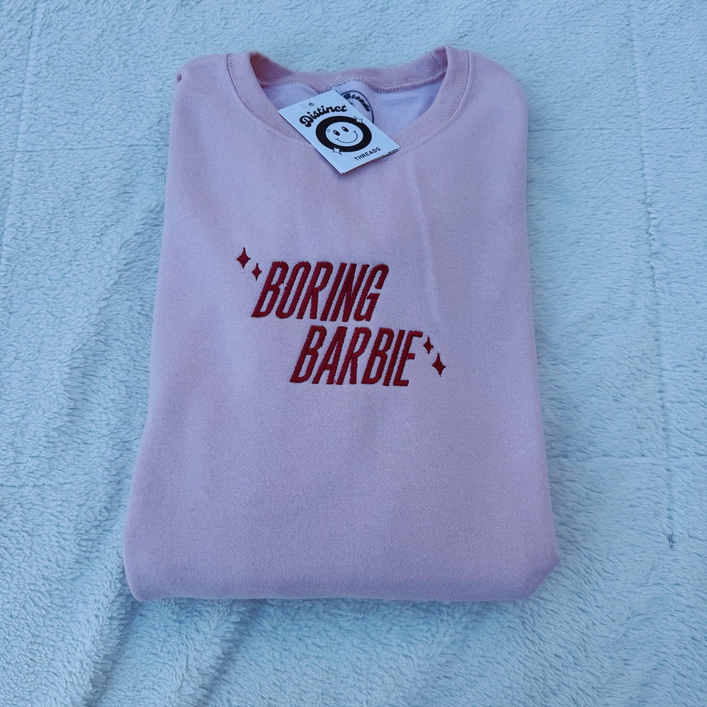 Taylor Inspired Boring Barbie Embroidered Crewneck Sweatshirt
