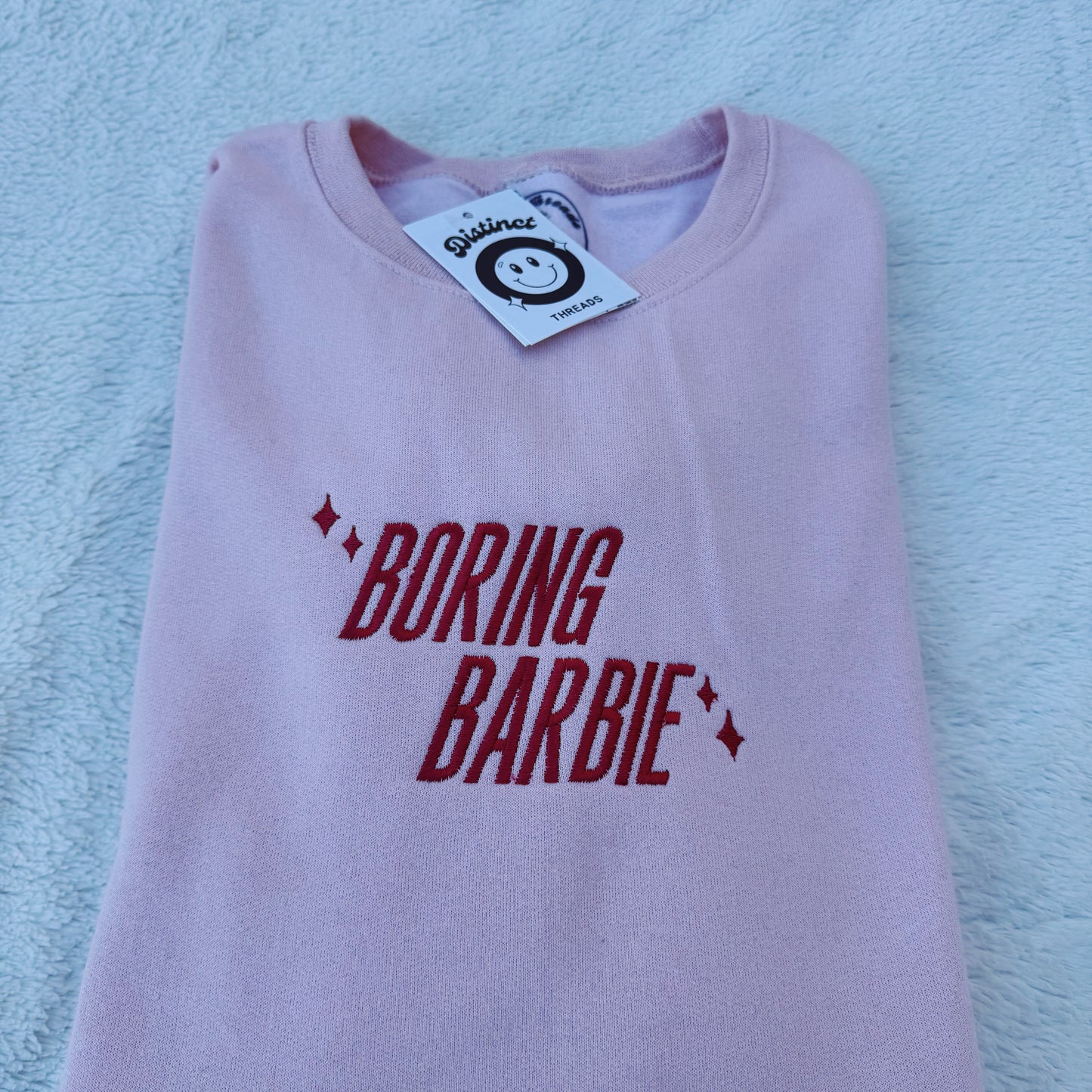 Taylor Inspired Boring Barbie Embroidered Crewneck Sweatshirt