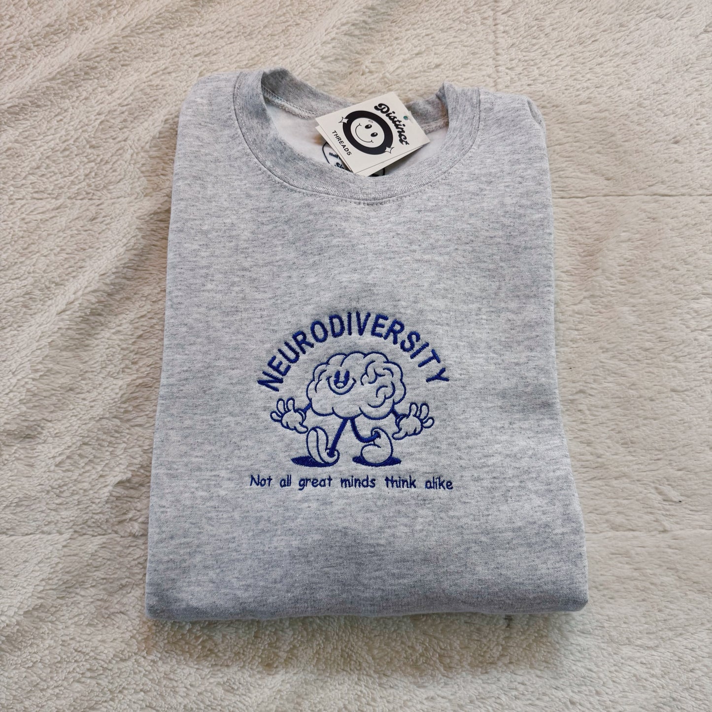 Neurodiversity Embroidered Crewneck Sweatshirt
