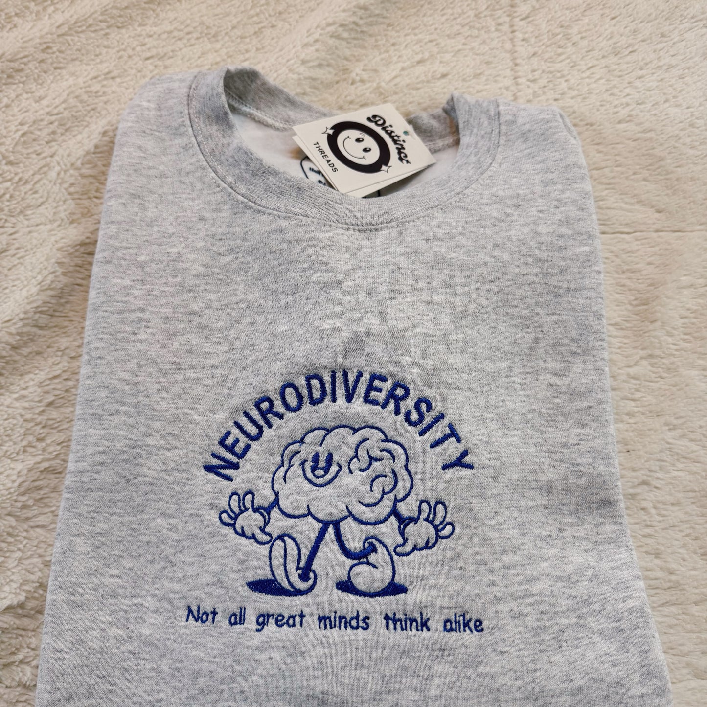 Neurodiversity Embroidered Crewneck Sweatshirt