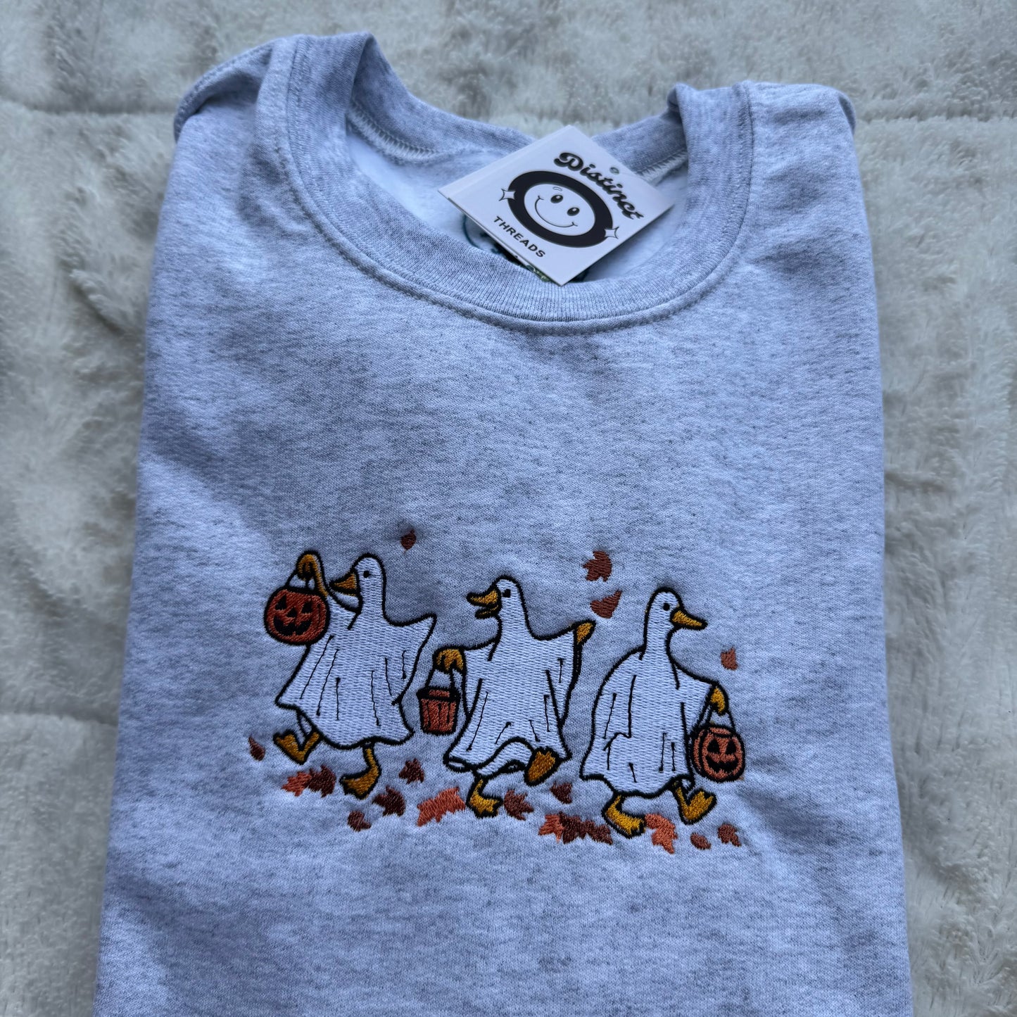 Spooky Goose Embroidered Crewneck Sweatshirt