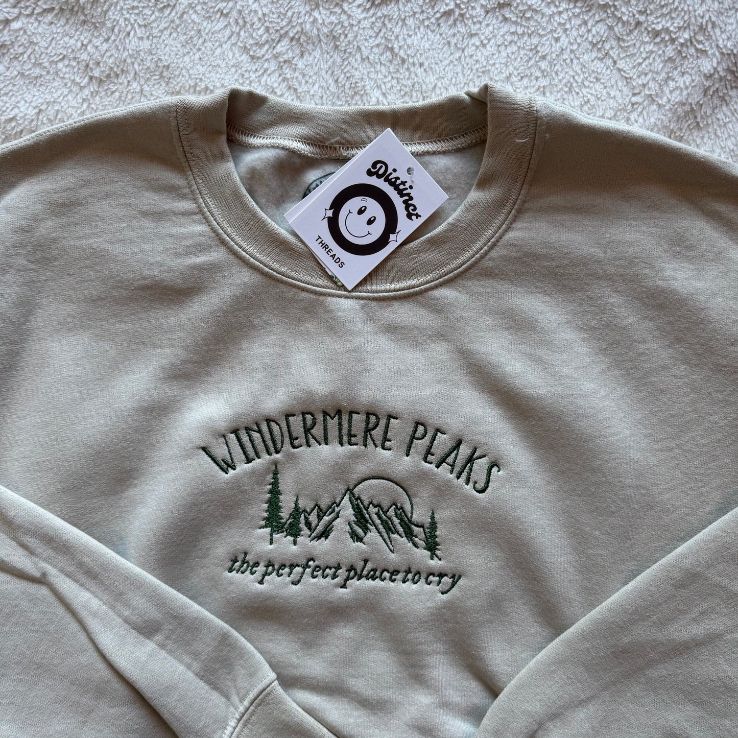 The Lakes Inspired Ready To Ship Embroidered Crew - Size Medium