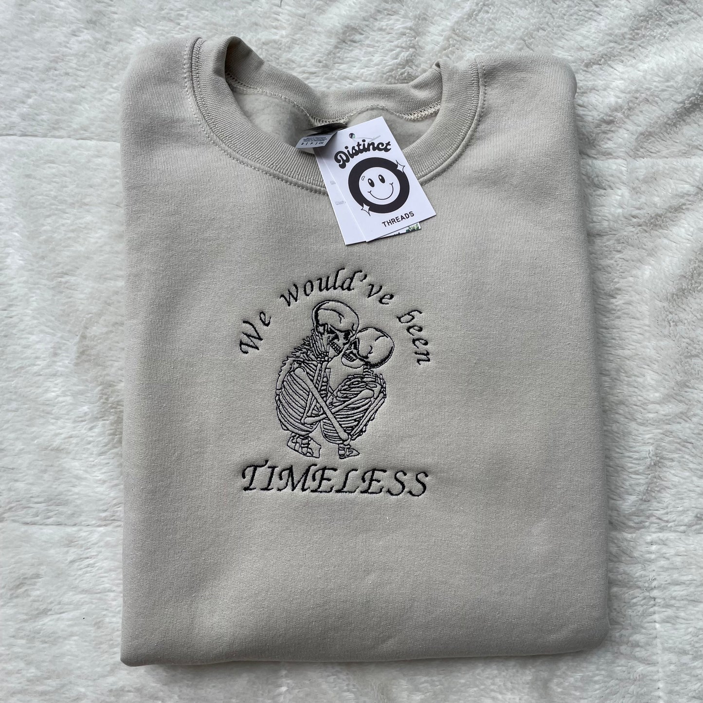 Timeless Taylor Inspired Embroidered Crewneck Sweatshirt