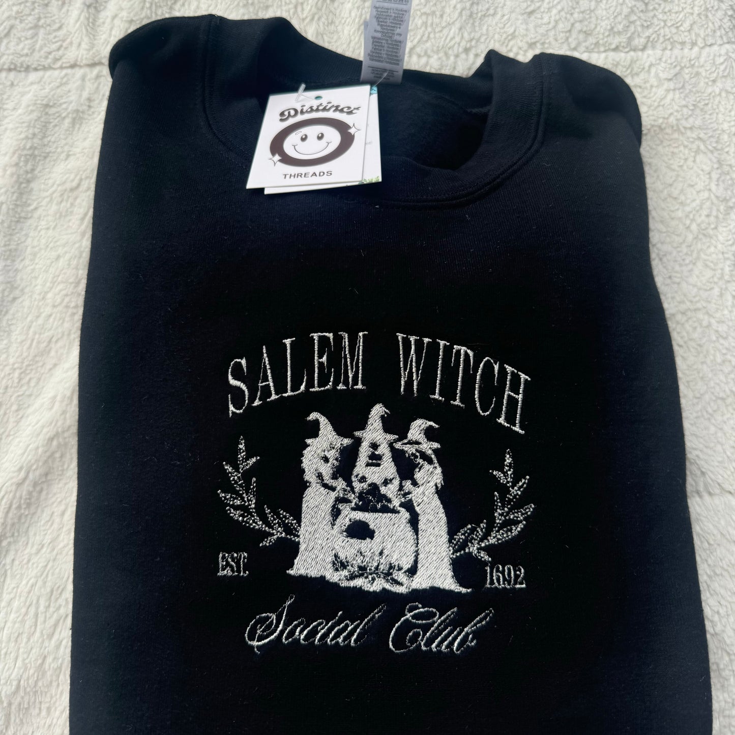 Salem Witch Social Club Embroidered Crewneck Sweatshirt