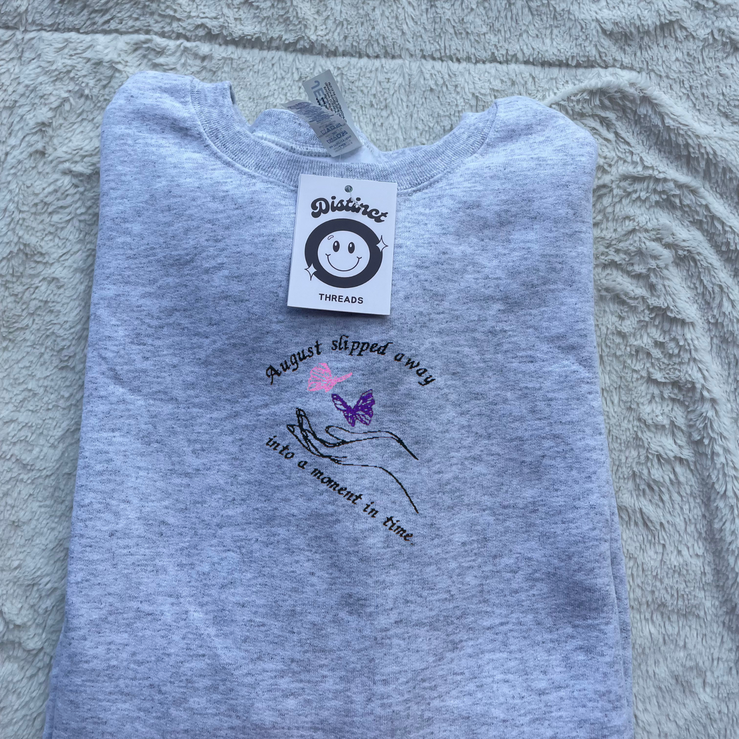 August Taylor Inspired Embroidered Crewneck Sweatshirt