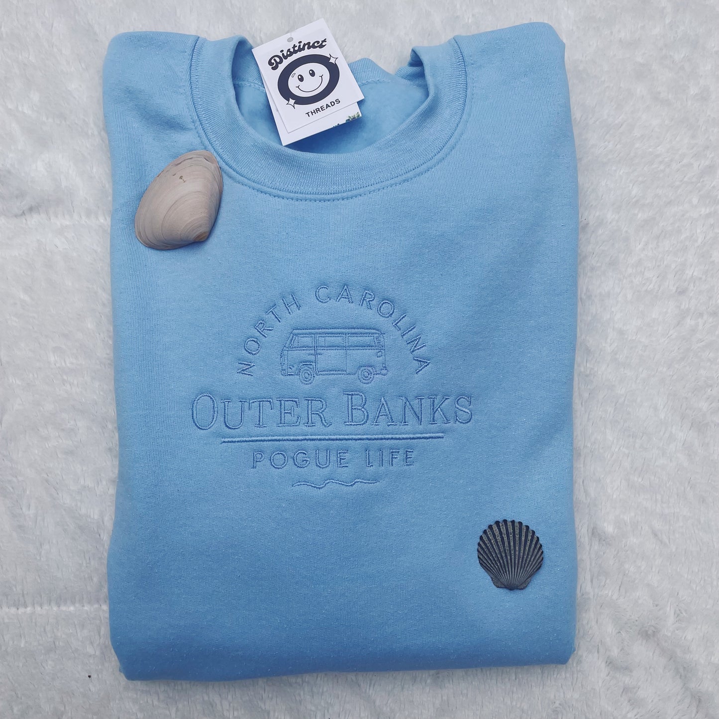 OBX Inspired Pogue Life Embroidered Crewneck Sweatshirt