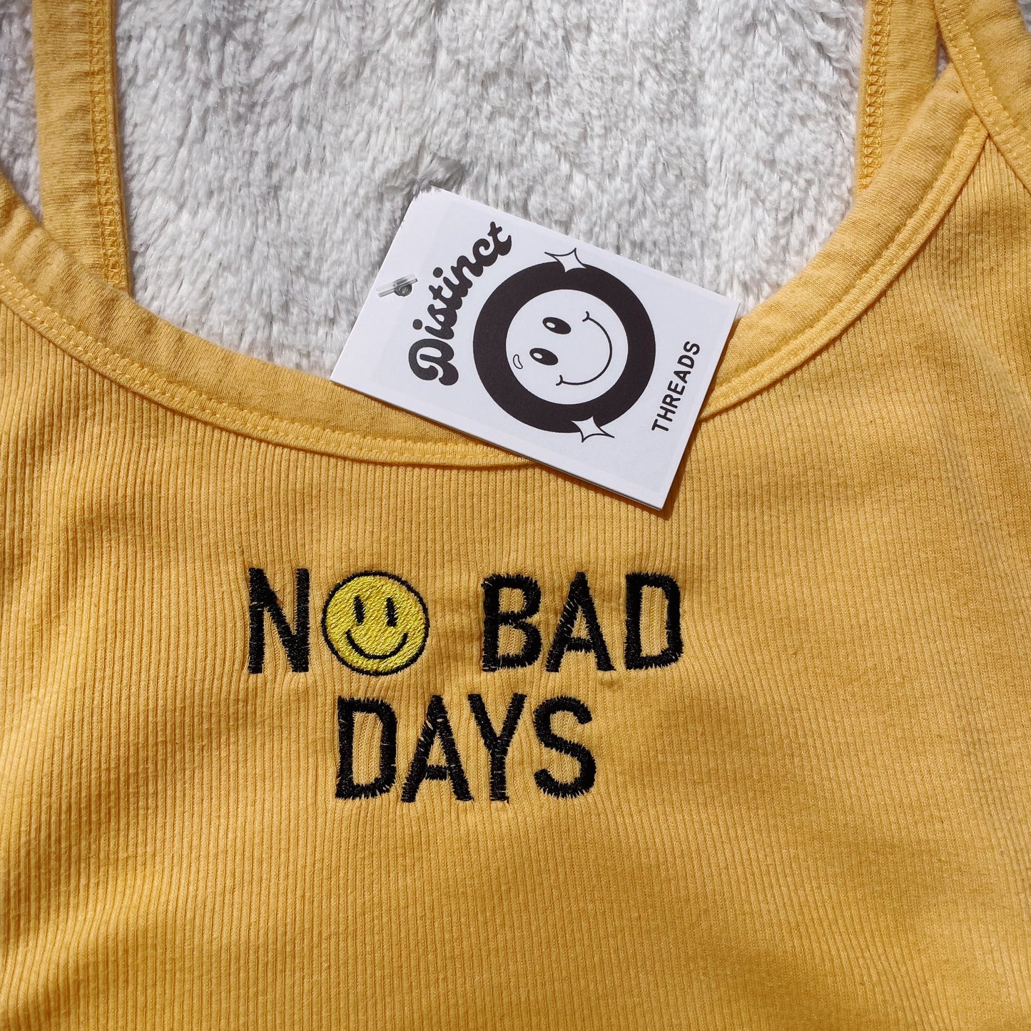 No Bad Days Wild Fable Embroidered Cropped Tank - Size XL