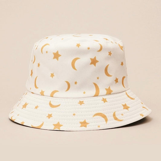 Moon & Stars Reversible Bucket Hat