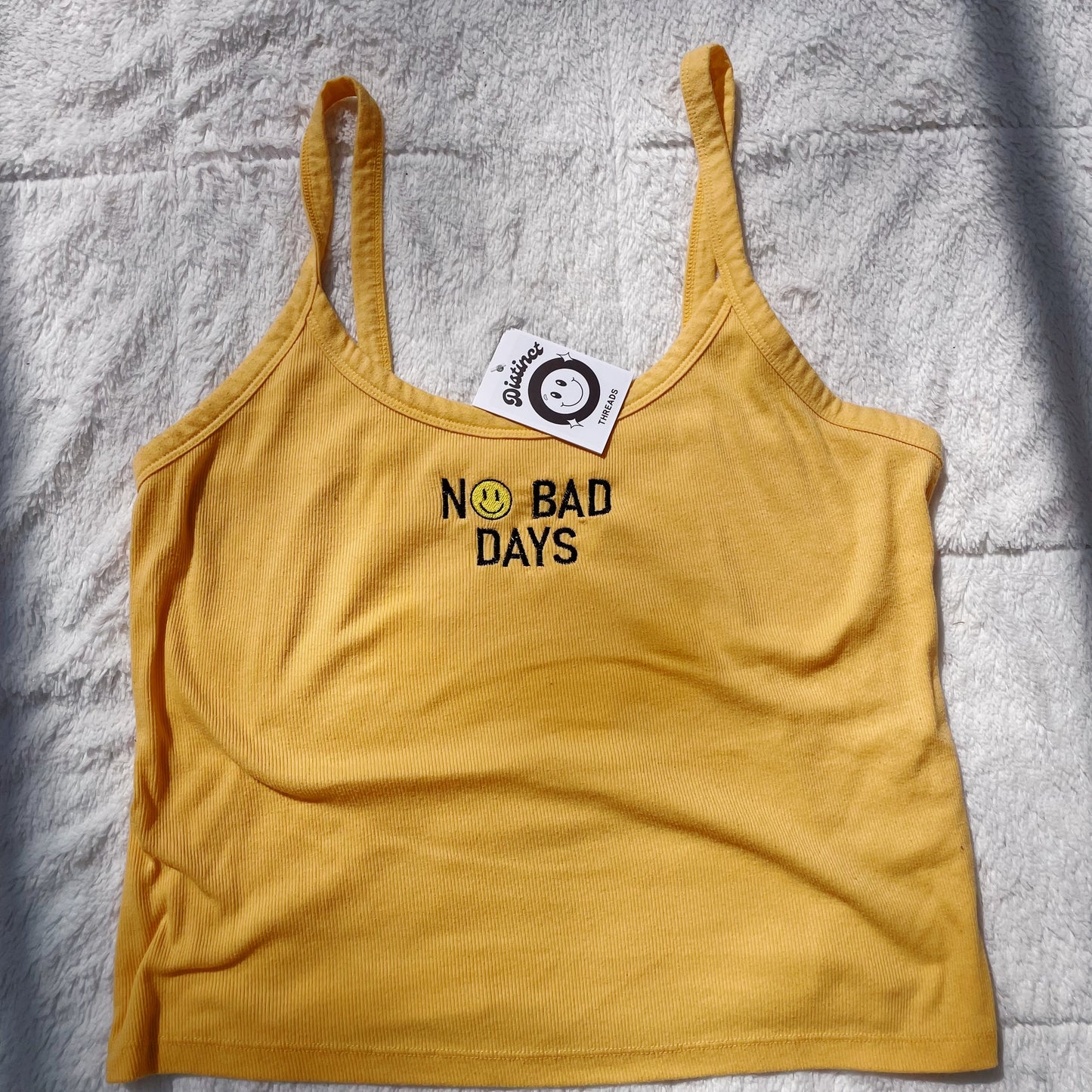 No Bad Days Wild Fable Embroidered Cropped Tank - Size XL