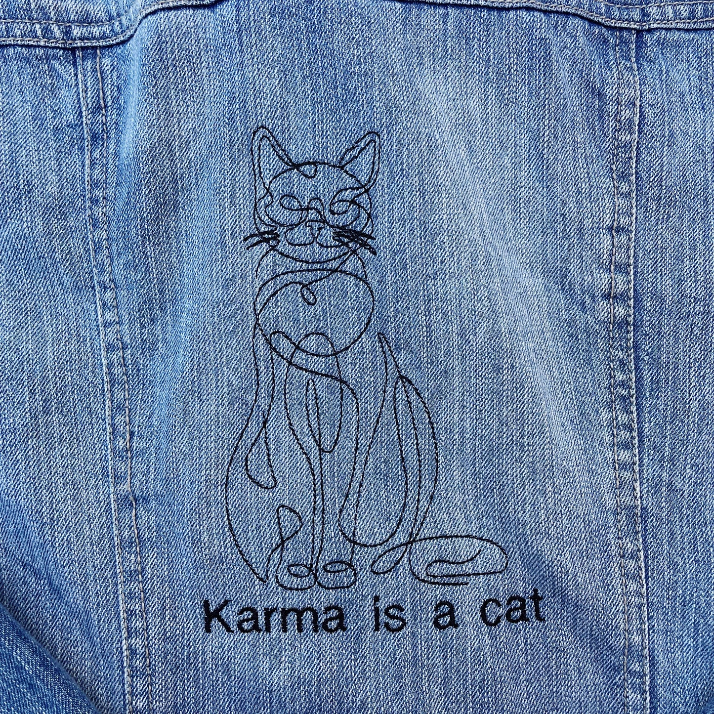 Taylor Inspired Karma Jean Jacket - Size Medium