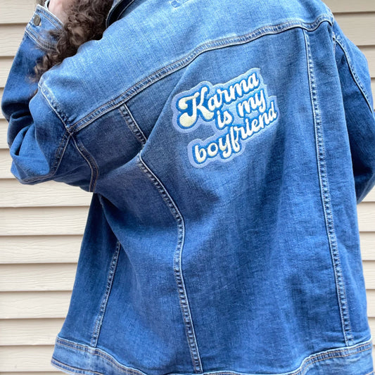 Taylor Inspired Karma Jean Jacket - Size 3X