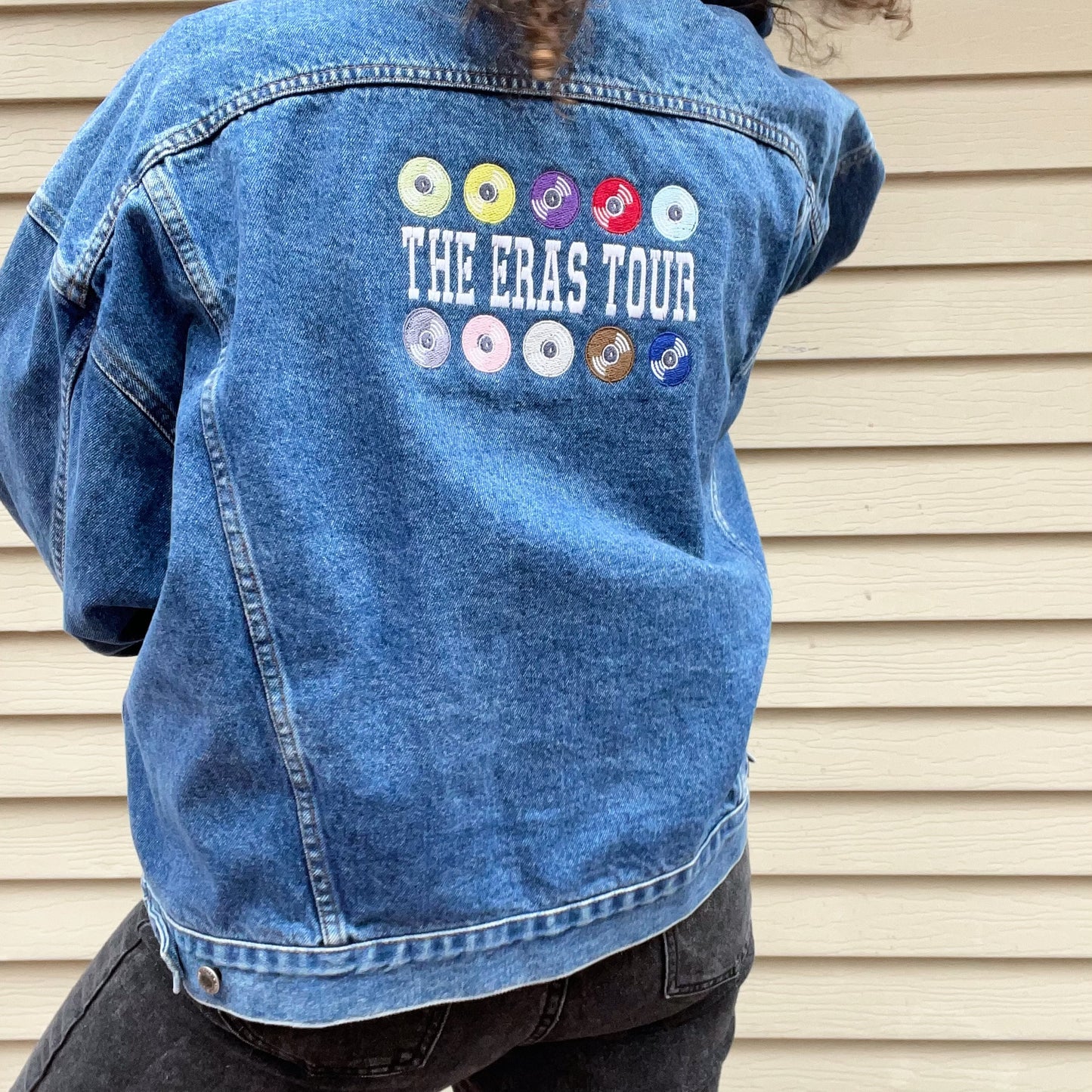 Taylor Inspired The Eras Tour Inspired Jean Jacket - Size XL