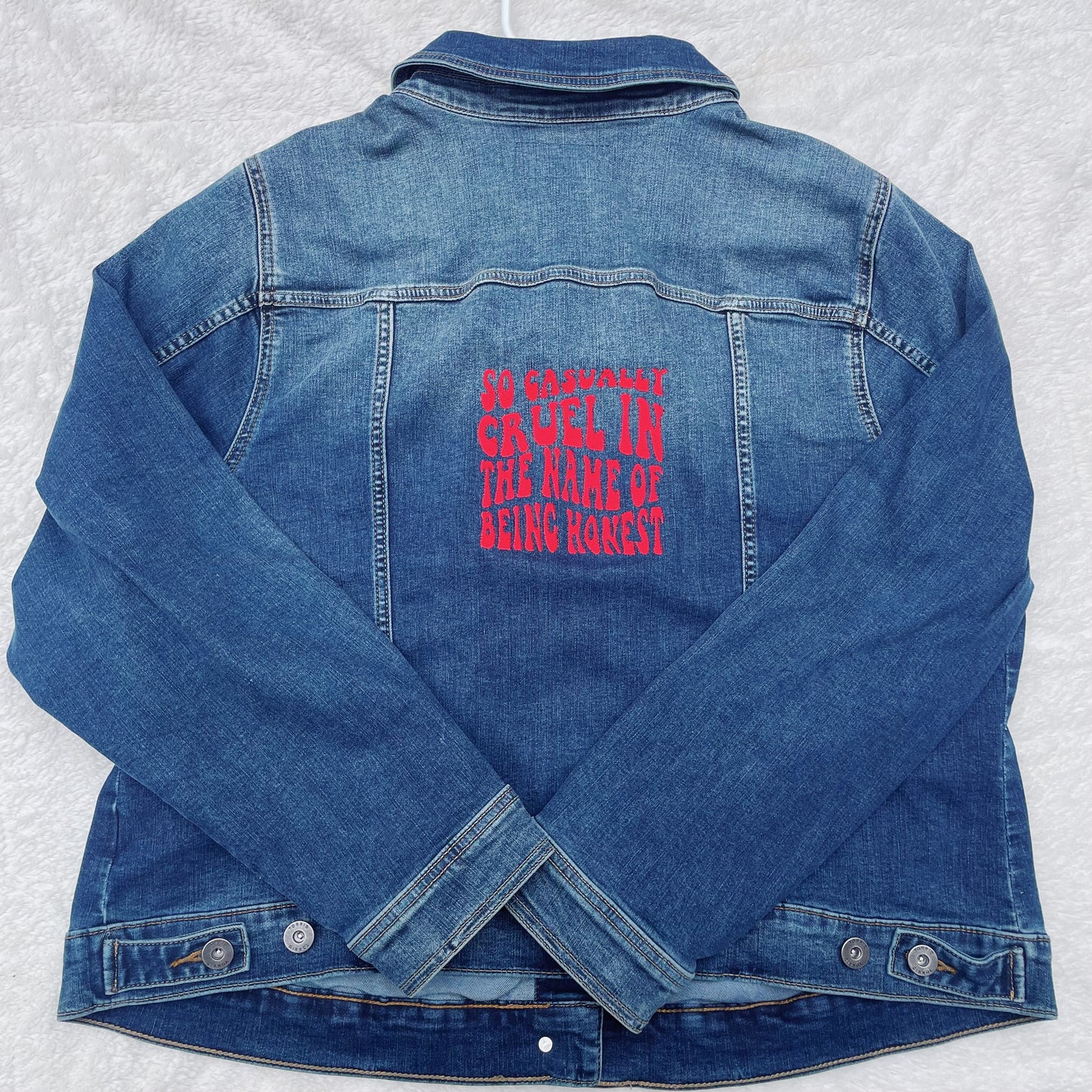 Taylor Inspired All Too Well Jean Jacket - Size 3X