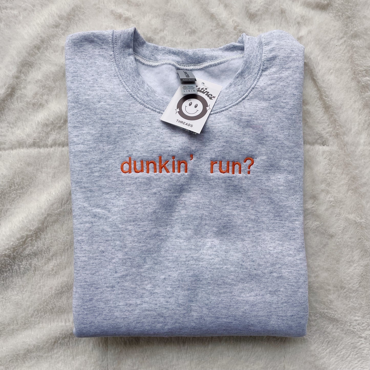 Dunkin' Run? Embroidered Crewneck Sweatshirt