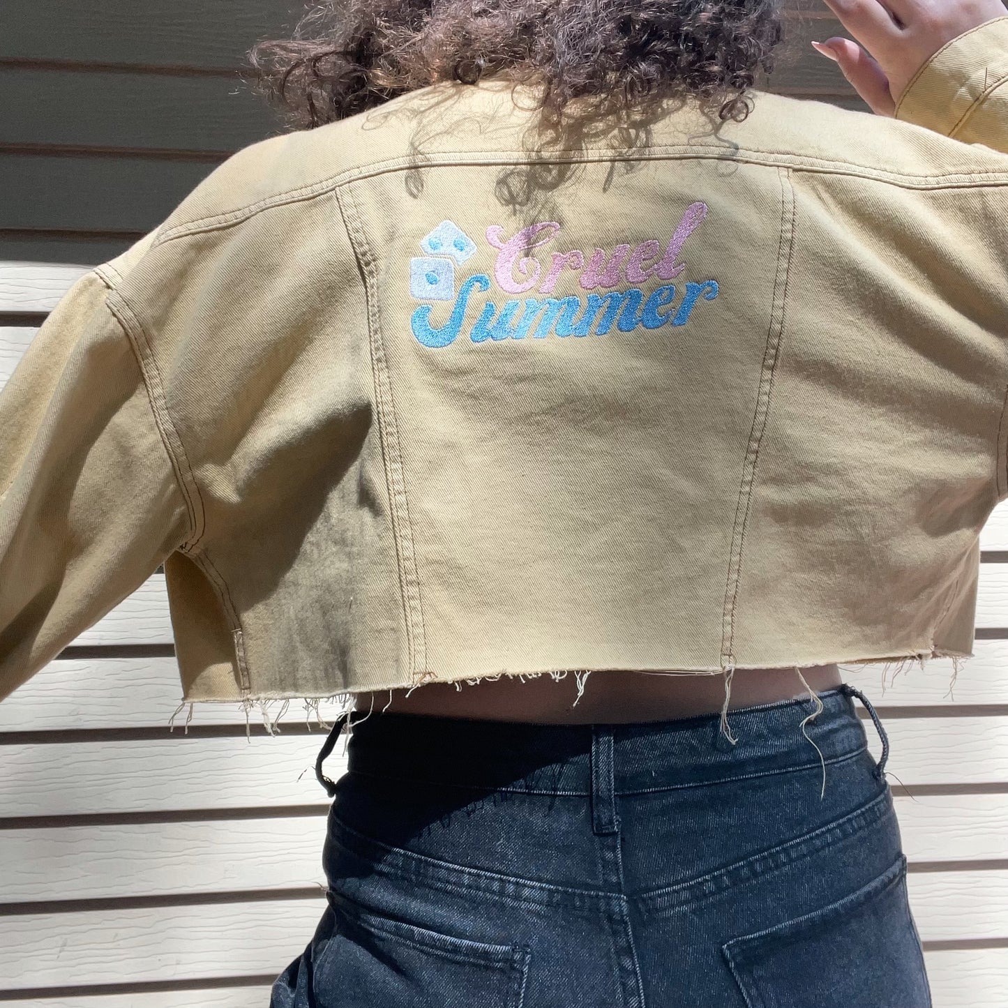 Taylor Inspired Cruel Summer Jean Jacket - Size Medium