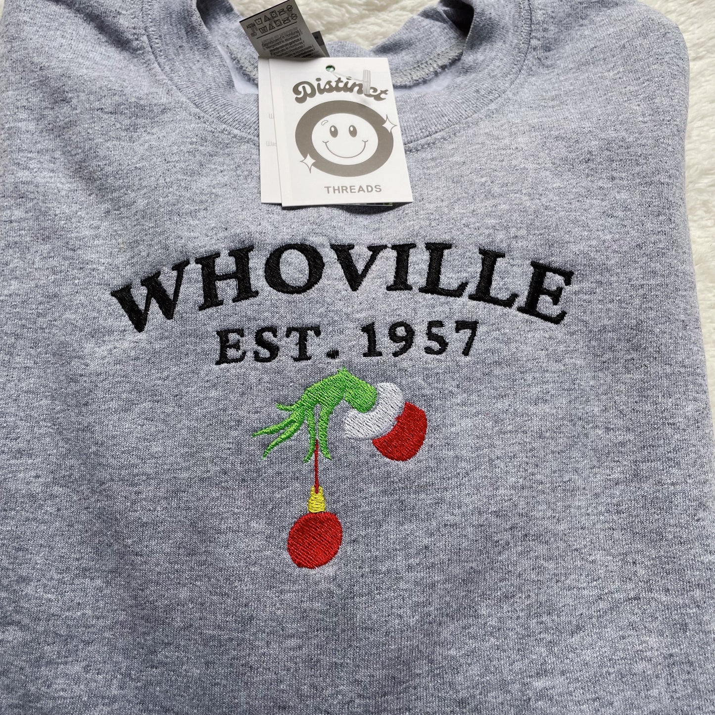 Whoville Grinch Inspired Crewneck Sweatshirt