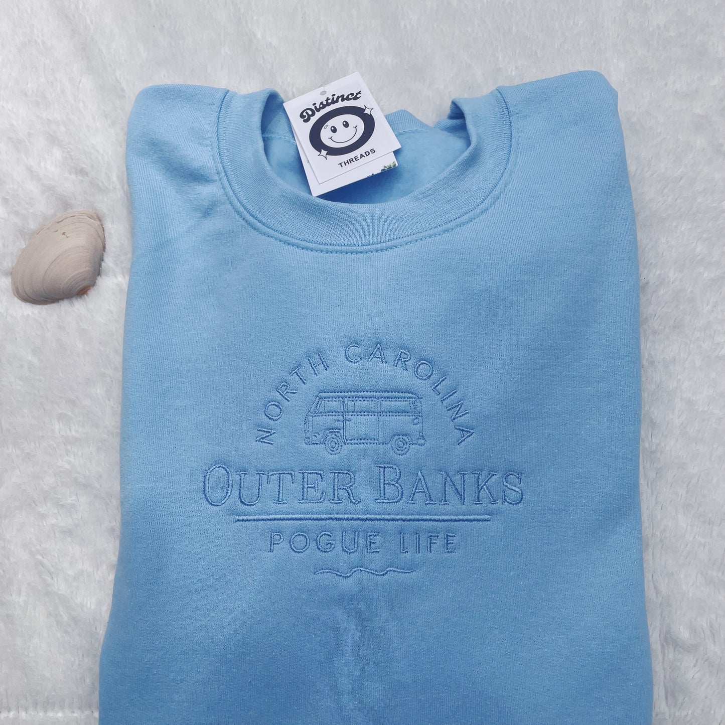 OBX Inspired Pogue Life Embroidered Crewneck Sweatshirt