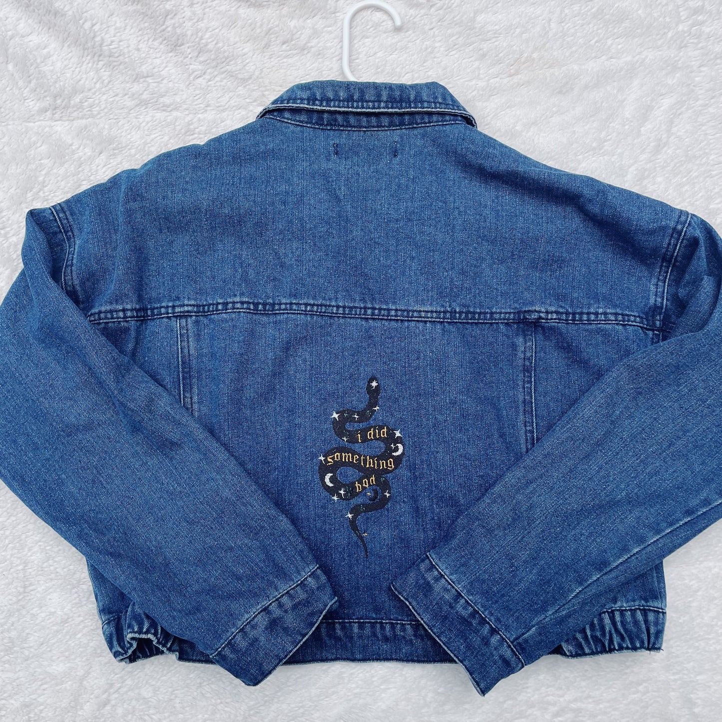 Taylor Inspired I Did Something Bad Jean Jacket - Size Large