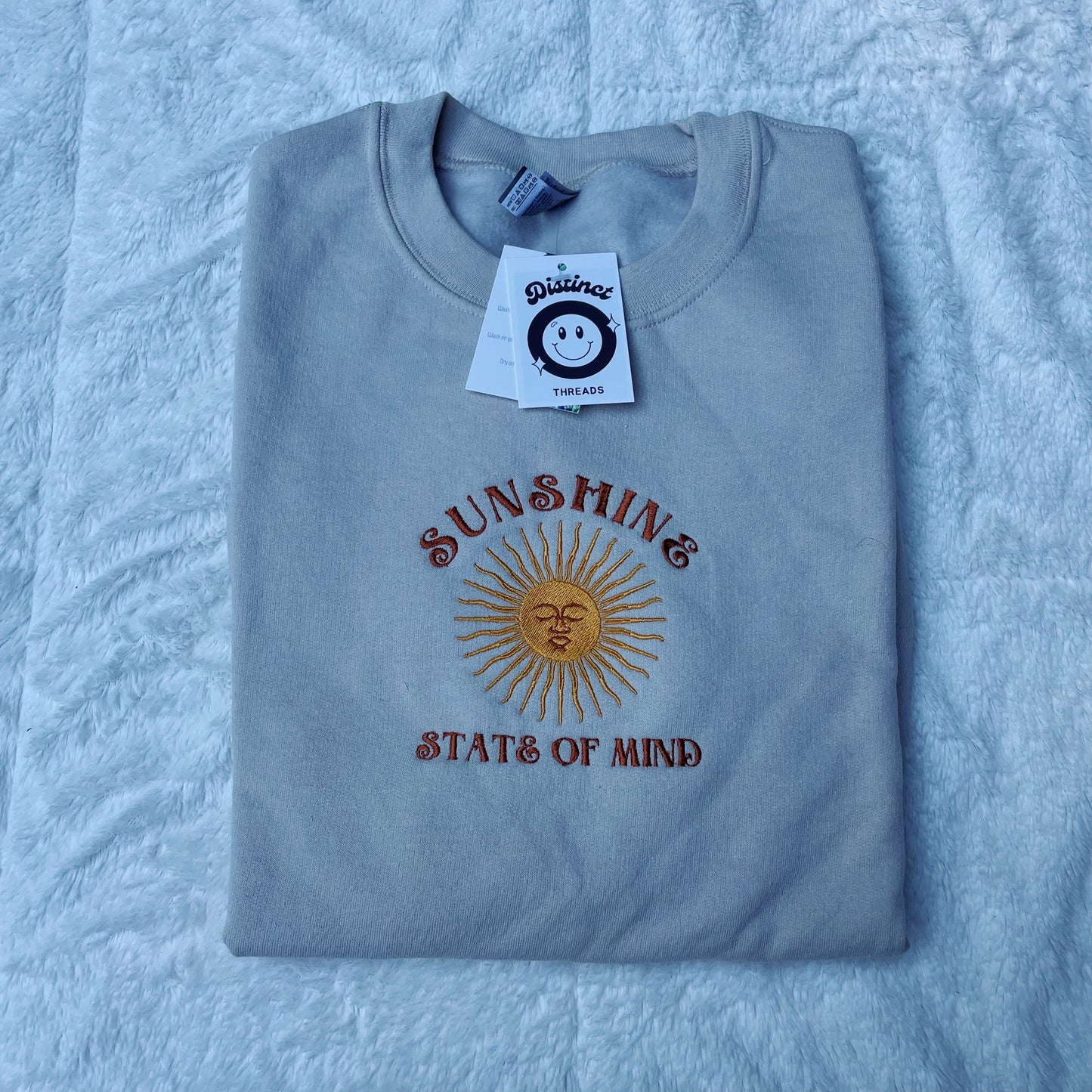 Sunshine State Of Mind Embroidered Crewneck Sweatshirt