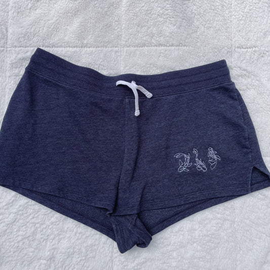 Koi Fish Old Navy Embroidered Sweat Shorts - Size Large