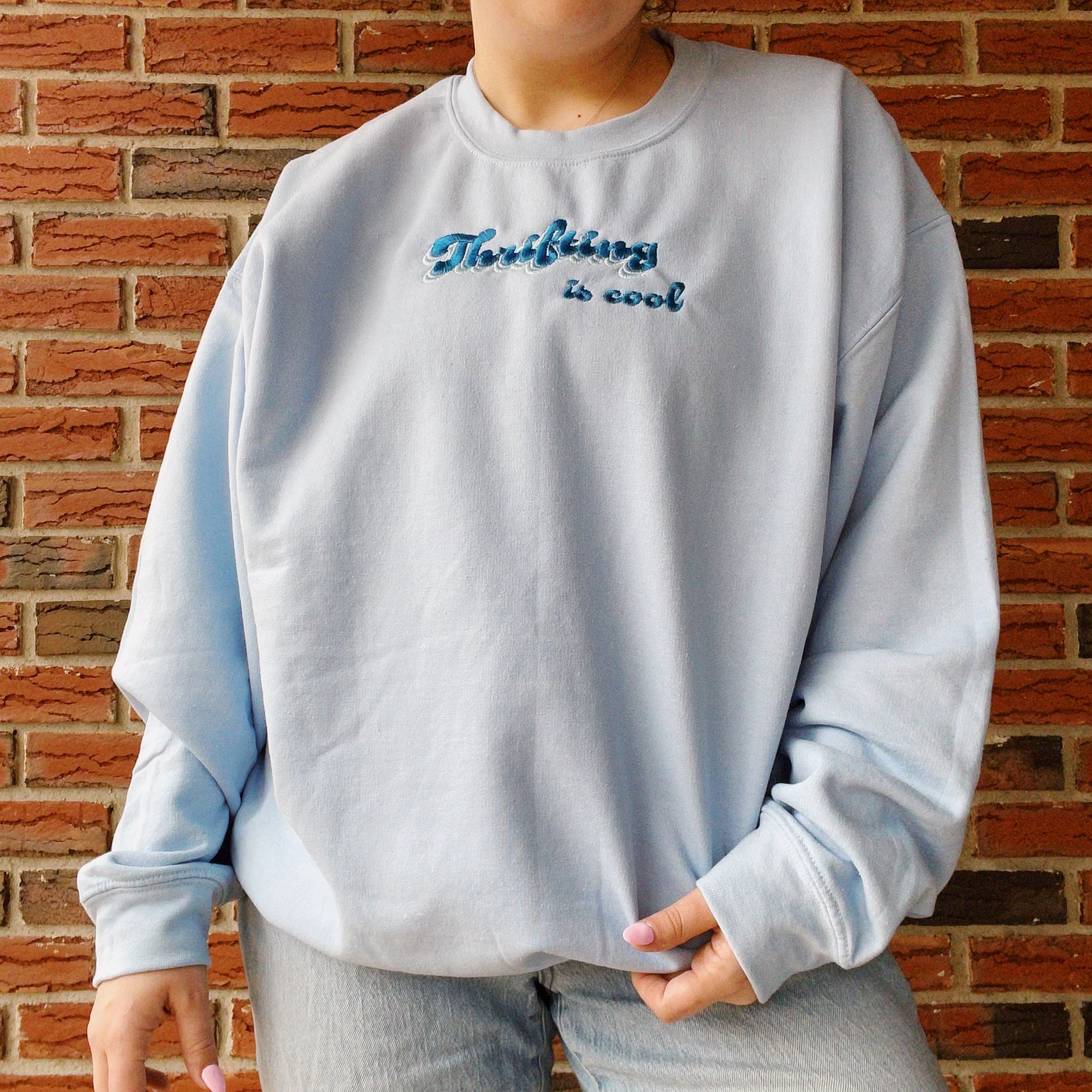 Thrifted crewnecks discount