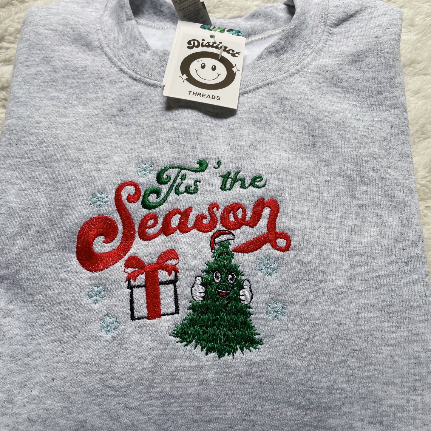 Tis' The Season Embroidered Crewneck Sweatshirt