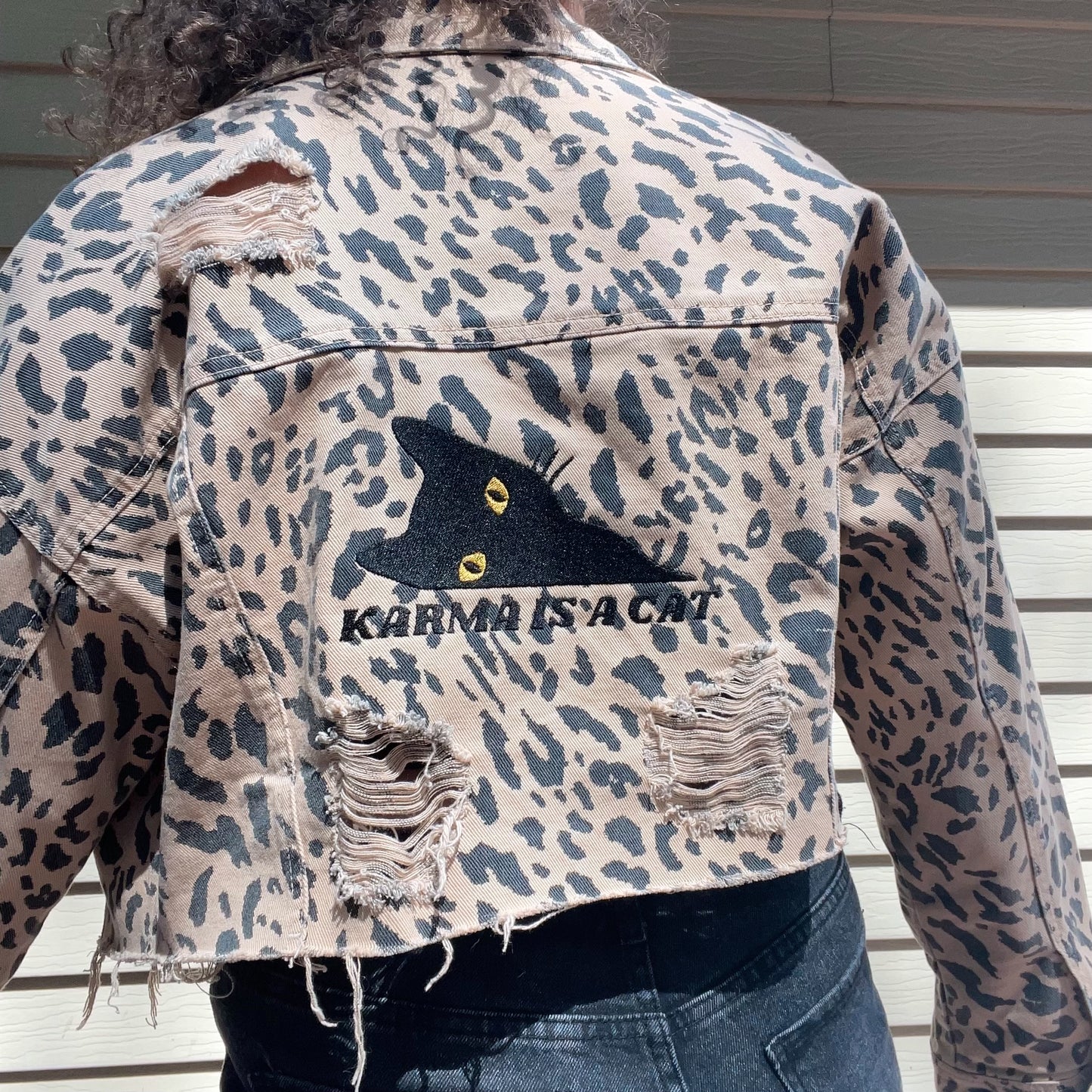 Taylor Inspired Karma Jean Jacket - Size Medium