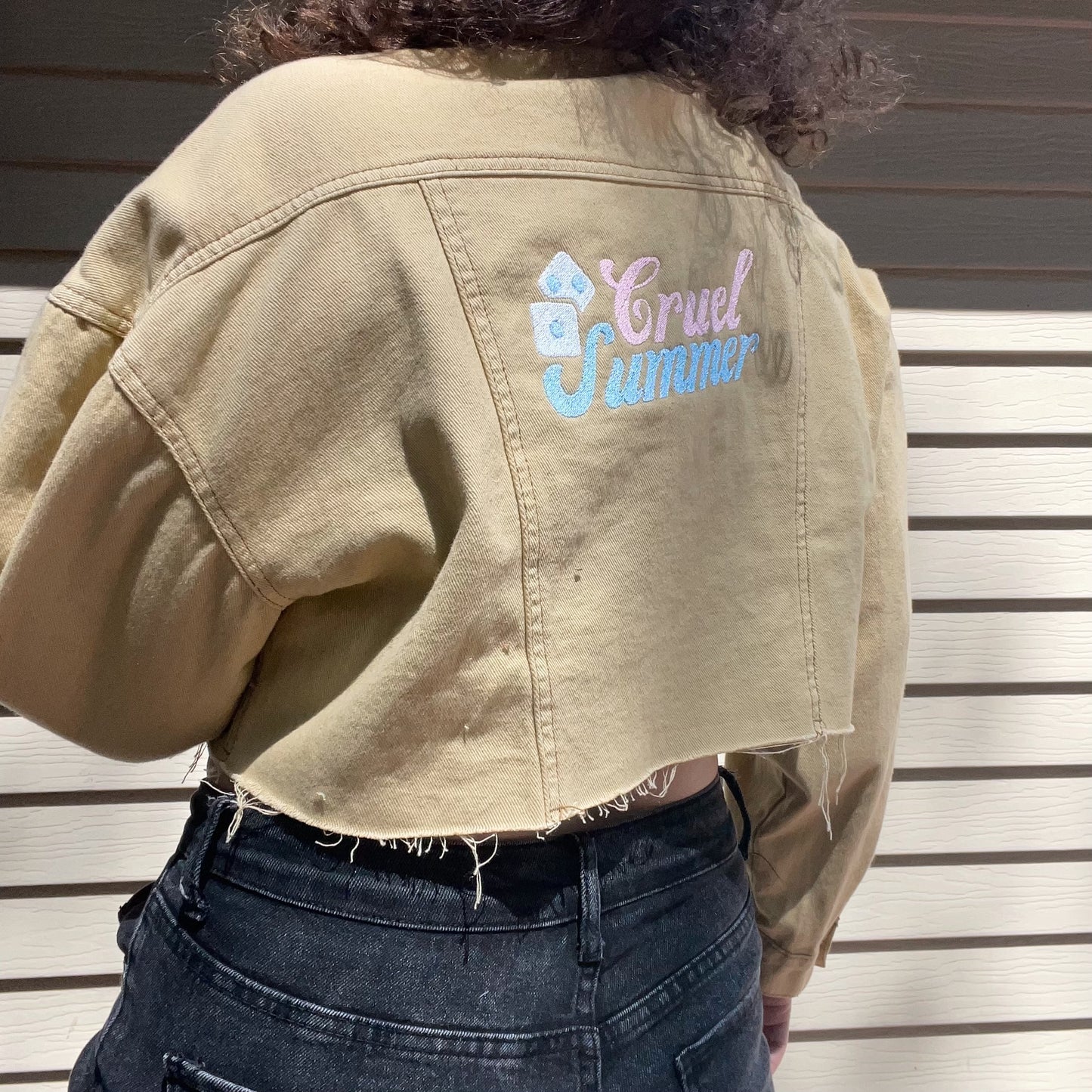 Taylor Inspired Cruel Summer Jean Jacket - Size Medium