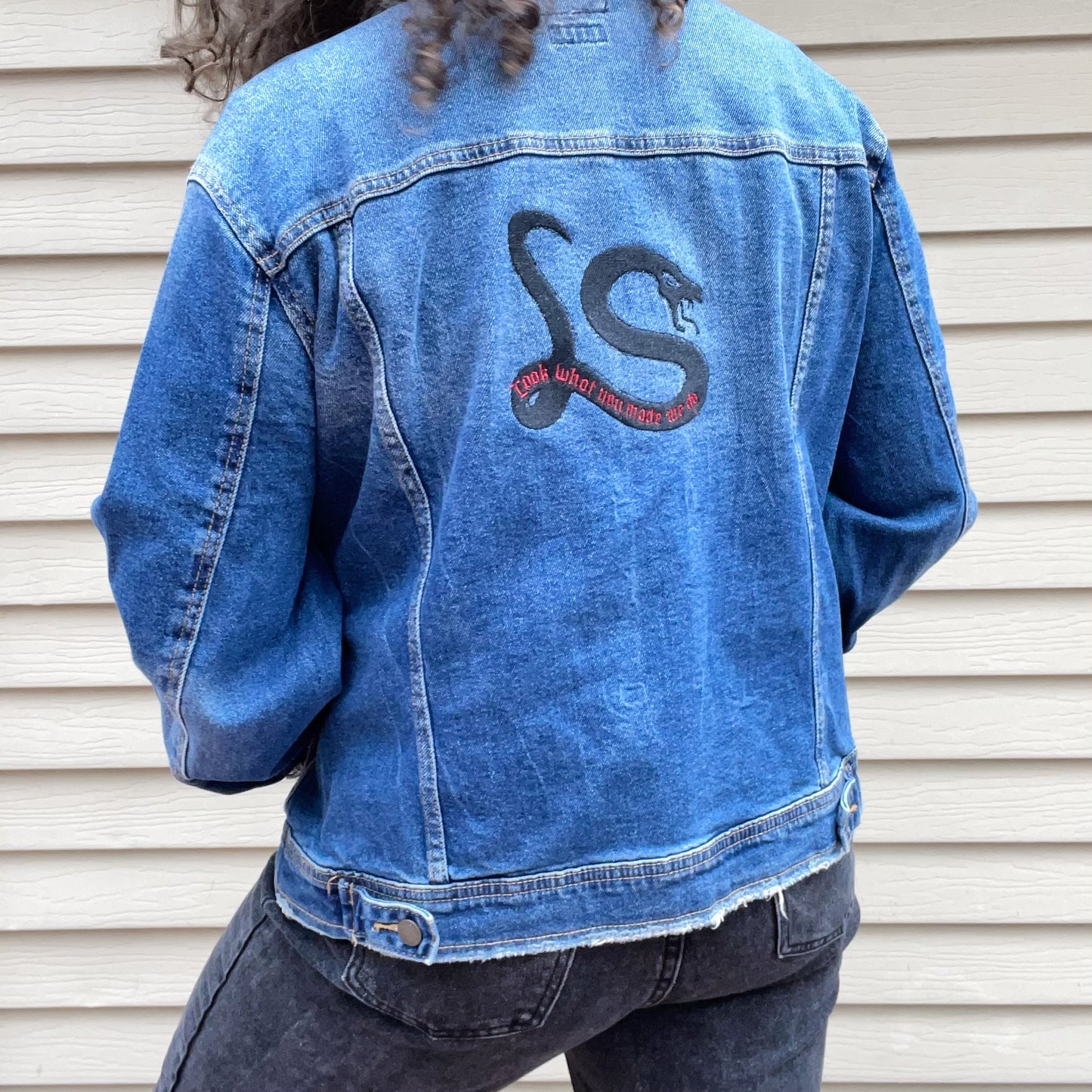 Taylor Inspired Look What You Made Me Do Jean Jacket - Size 2X