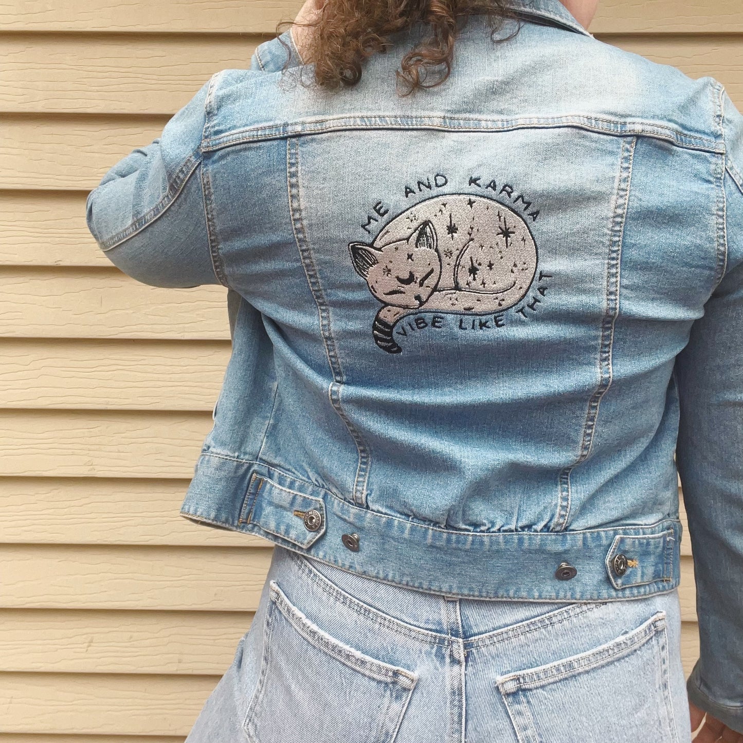 Taylor Inspired Karma Jean Jacket - Size Medium