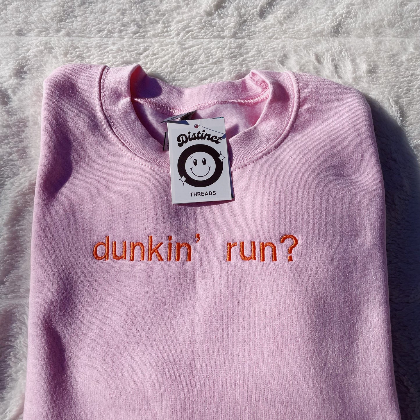 Dunkin' Run? Embroidered Crewneck Sweatshirt