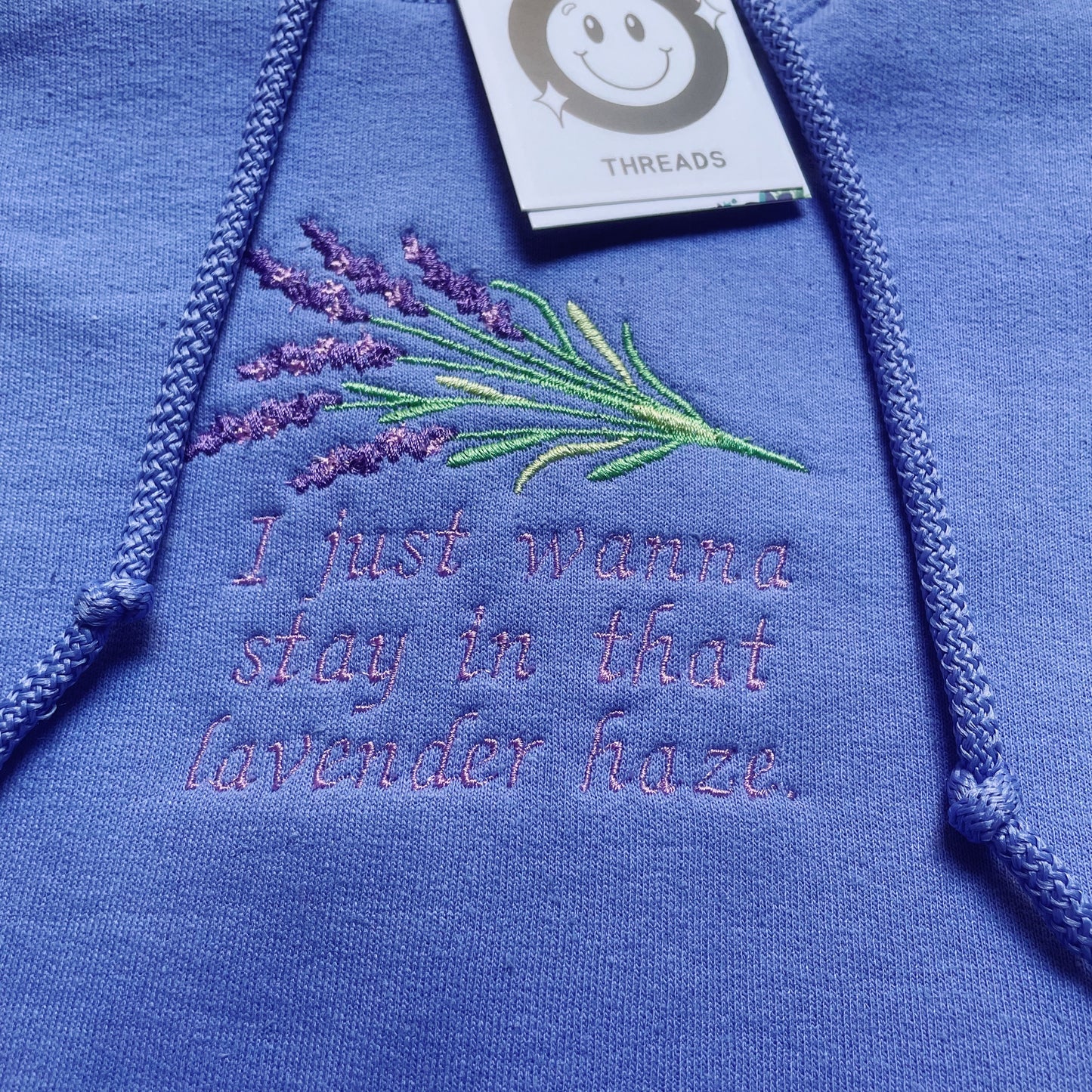 Lavender Haze Taylor Inspired Embroidered Hoodie