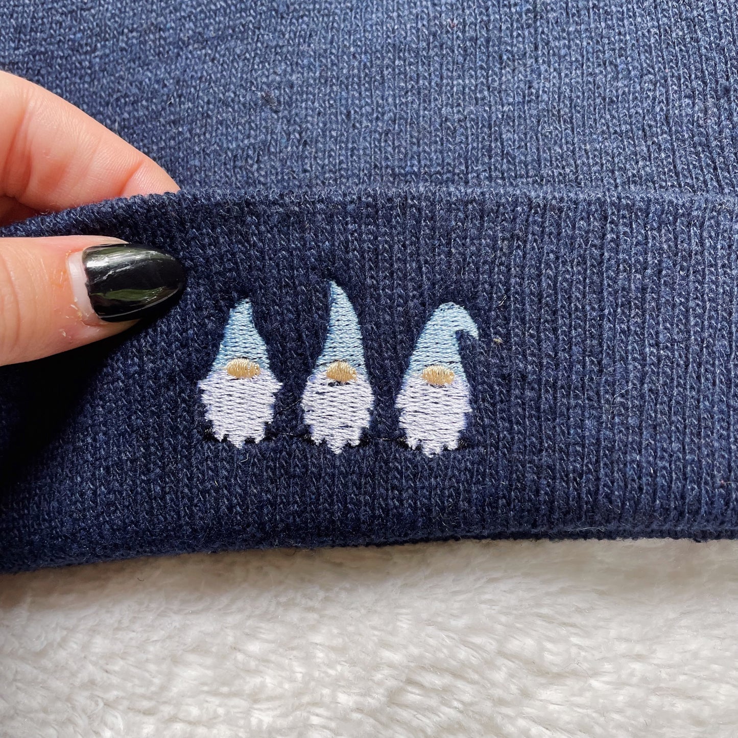 Gnomes Embroidered Beanie