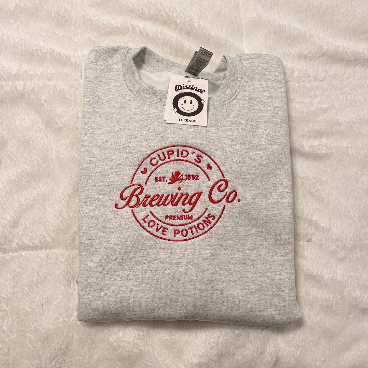 Cupid's Brewing Co Embroidered Crewneck Sweatshirt