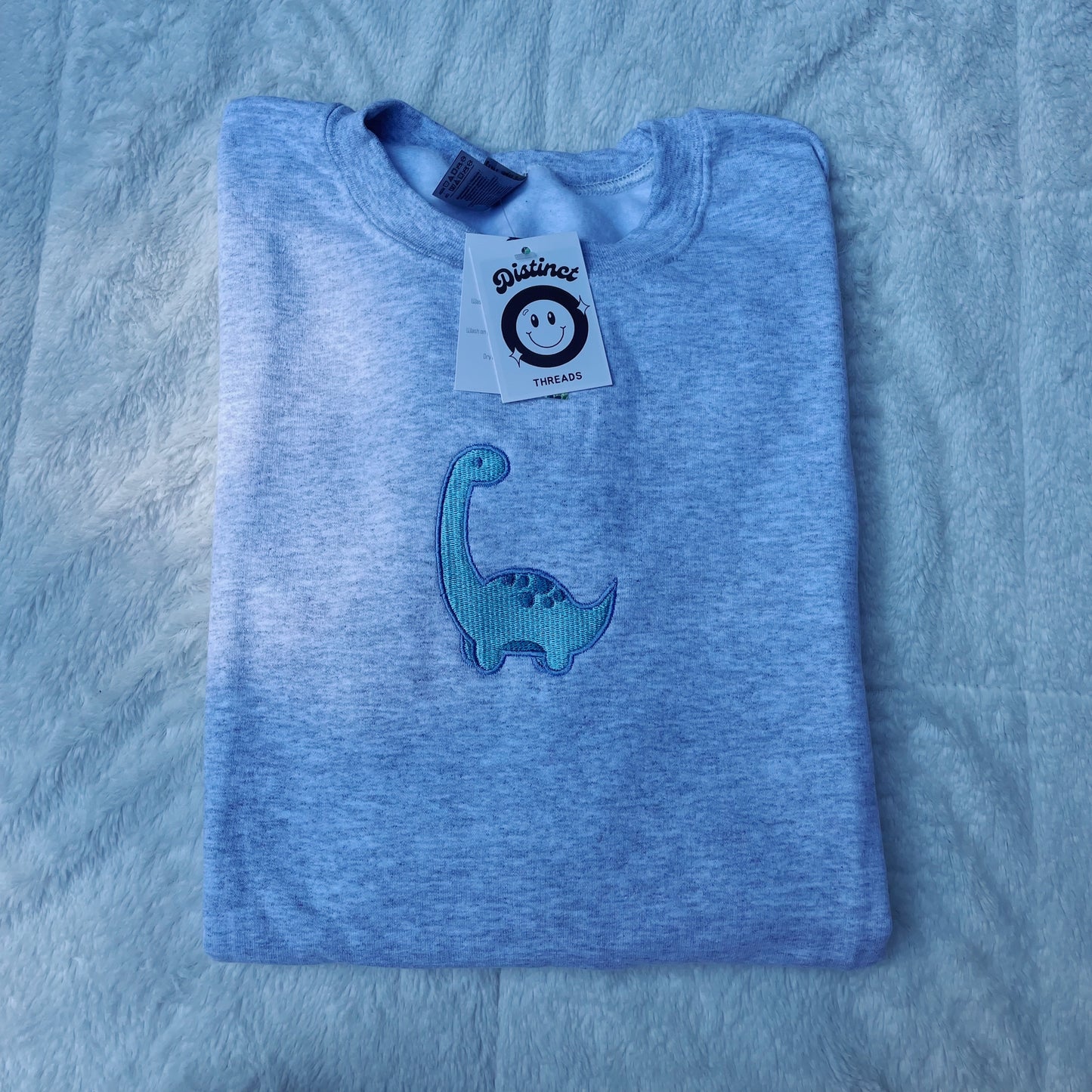 Dinosaur Embroidered Crewneck Sweatshirt